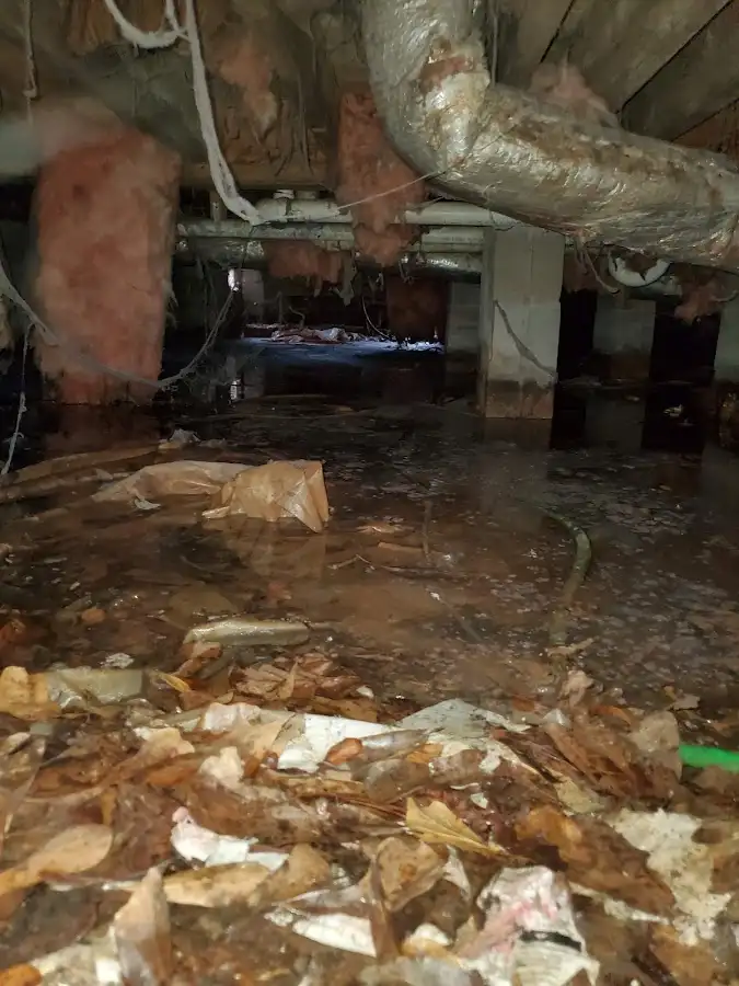 Crawl space flood assessment for Commercial Water Damage Restoration in Little Silver